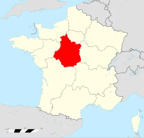 Localisation Centre-Val de Loire